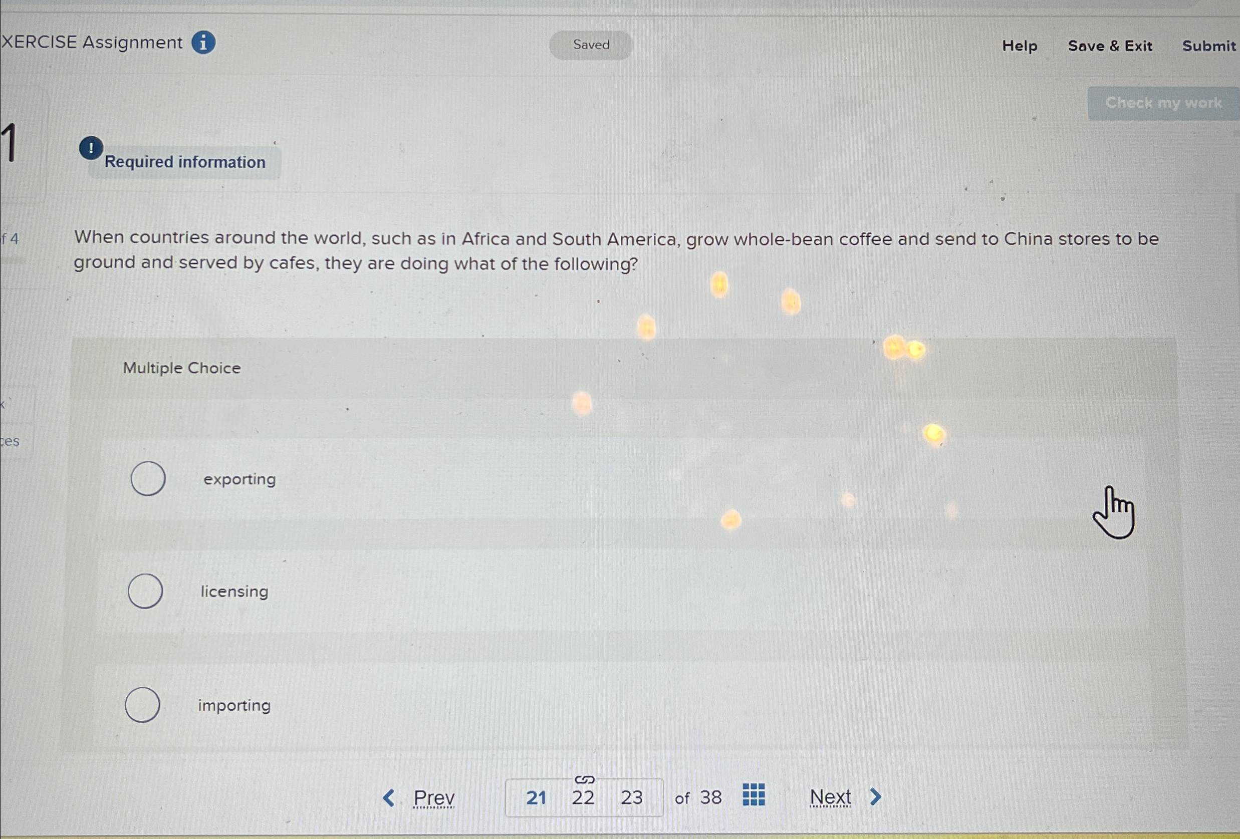  (1) Required information When countries around the world, such as in