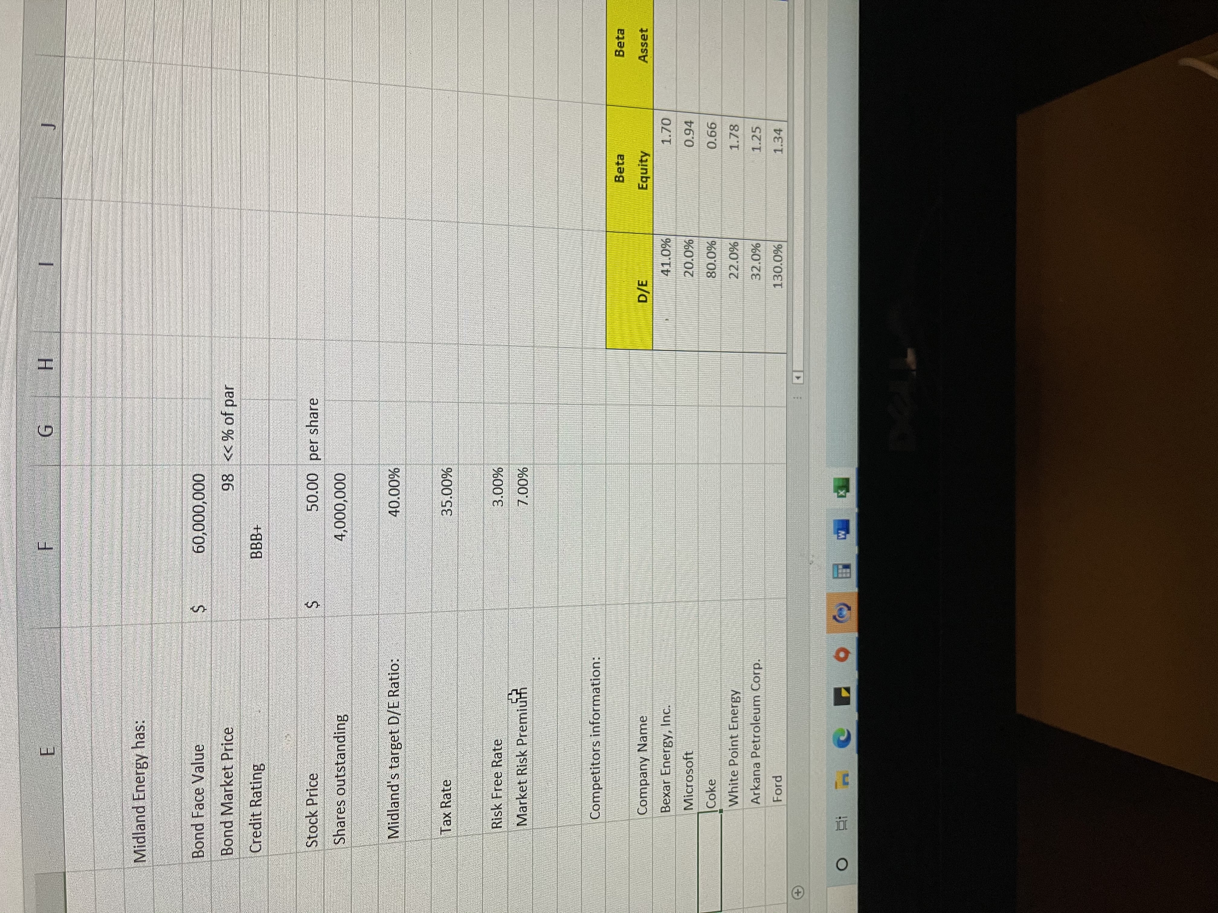 Please answer the questions below and use the excel doc to calculate