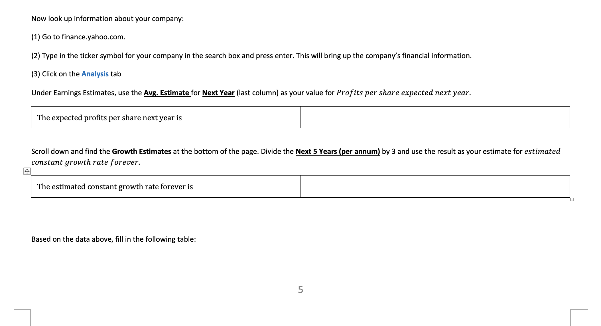 pls solve this indicated question. Now look up information about your company: