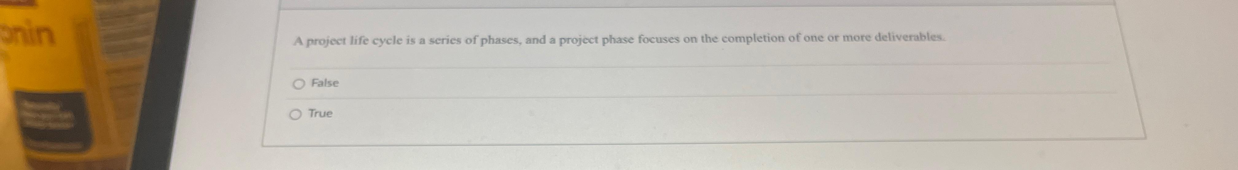 Solved A Project Life Cycle Is A Series Of Phase Solutioninn