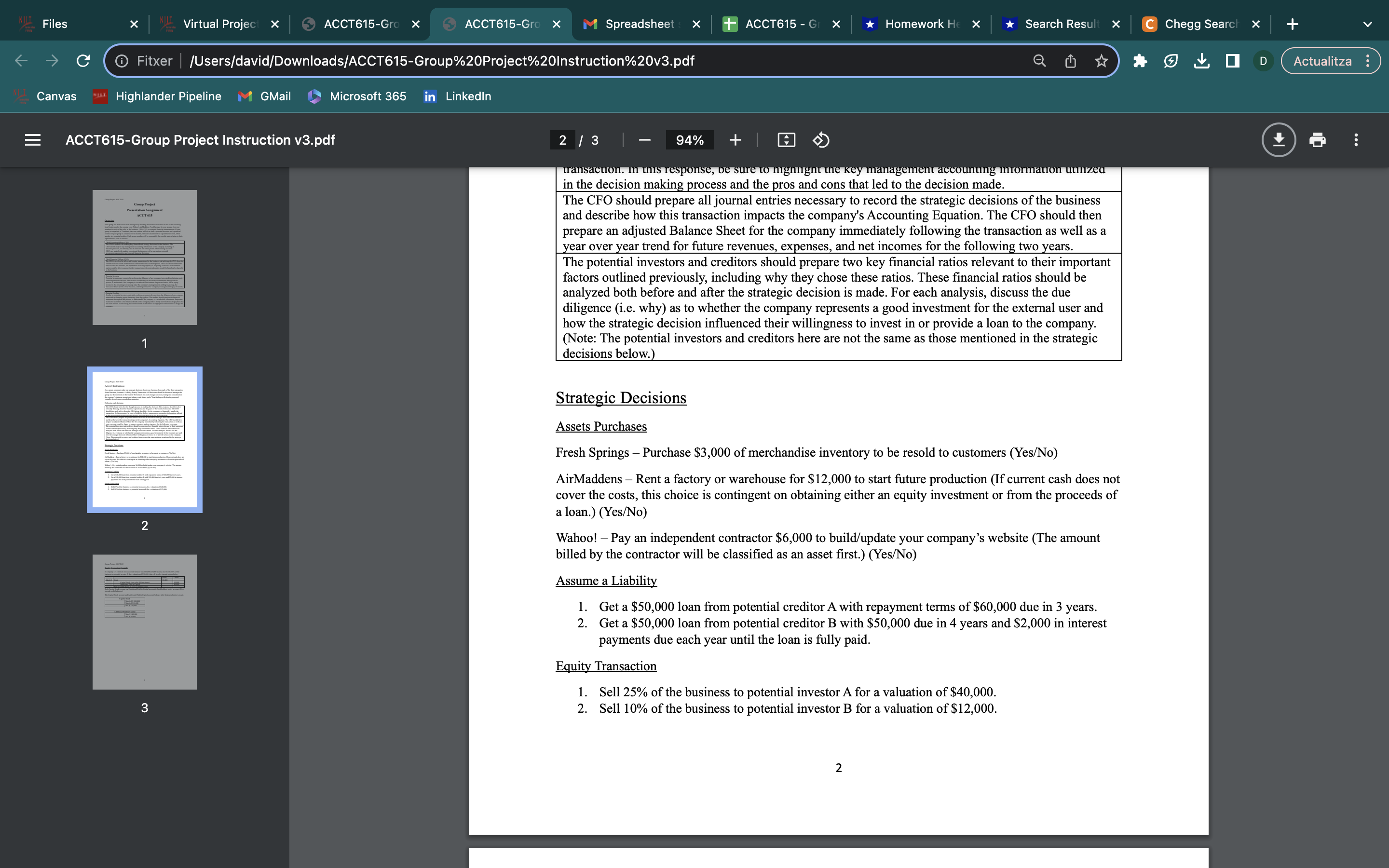 GMail Microsoft 365 in Linkedin ACCT615-Group Project Instruction v3.pdf 1 / 3