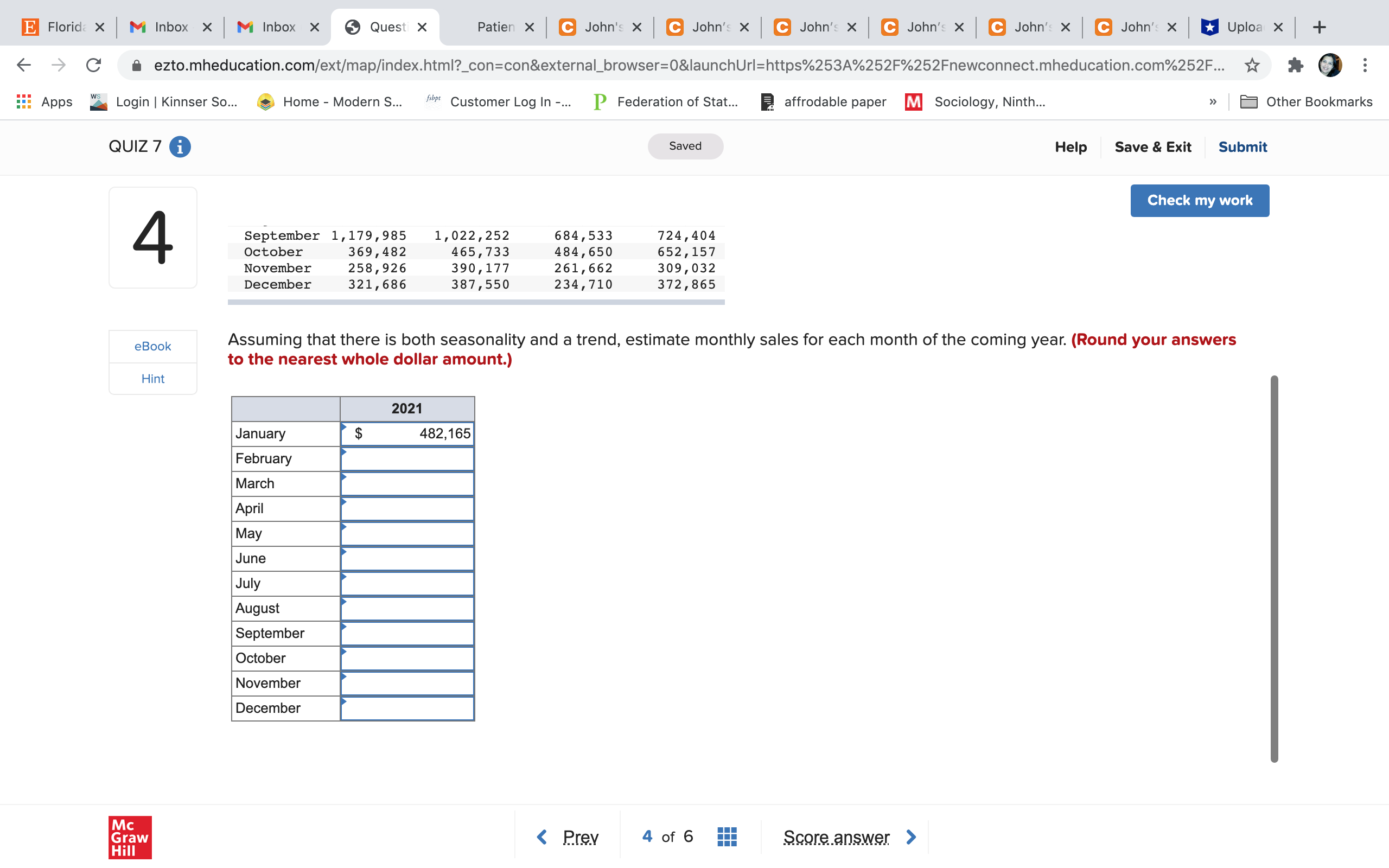 Inbox X M Inbox X Quest X Patient C John's X C