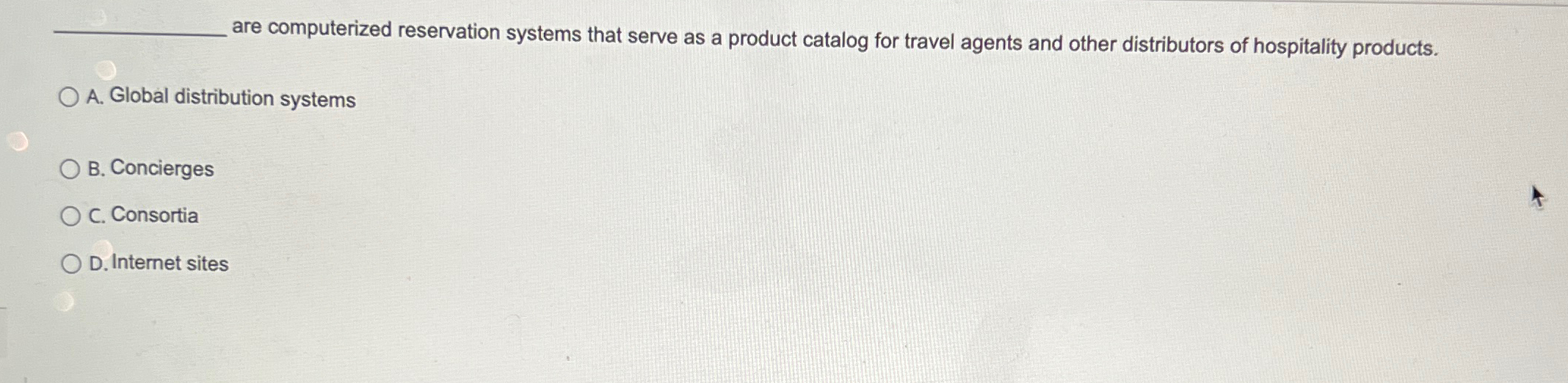  are computerized reservation systems that serve as a product catalog for
