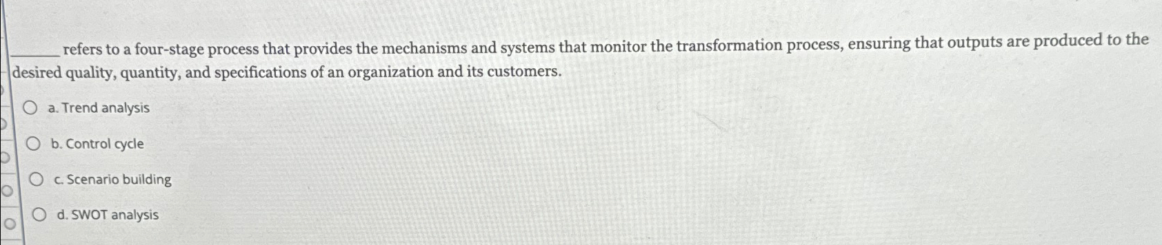  refers to a four-stage process that provides the mechanisms and systems