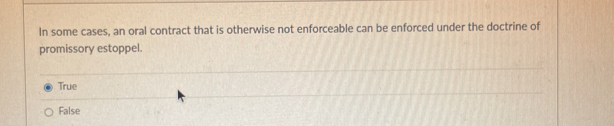 In some cases, an oral contract that is otherwise not enforceable