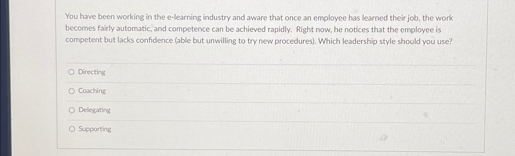  You have been working in the e-learning industry and aware that