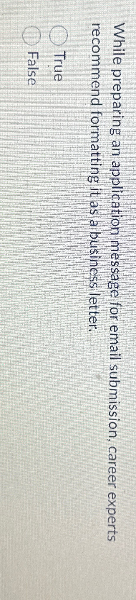  While preparing an application message for email submission, career experts recommend