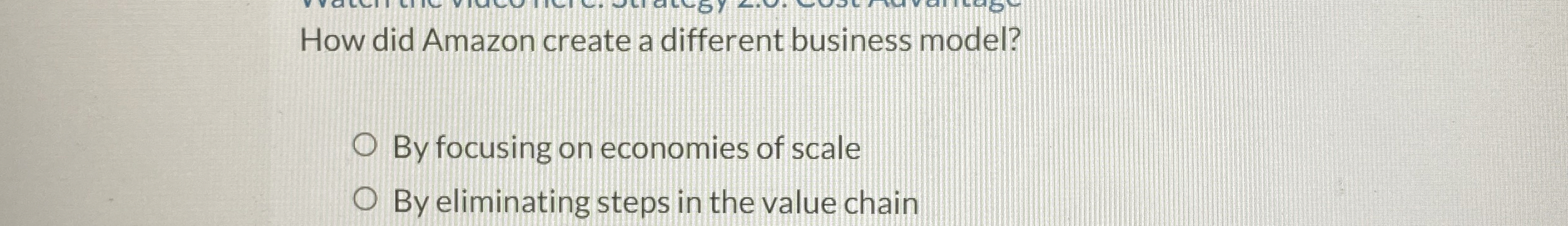  How did Amazon create a different business model? By focusing on