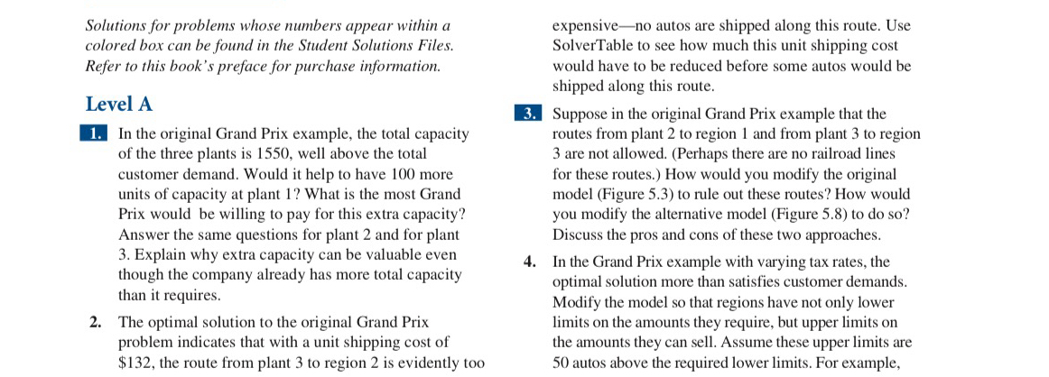  Solutions for problems whose numbers appear within a colored box can