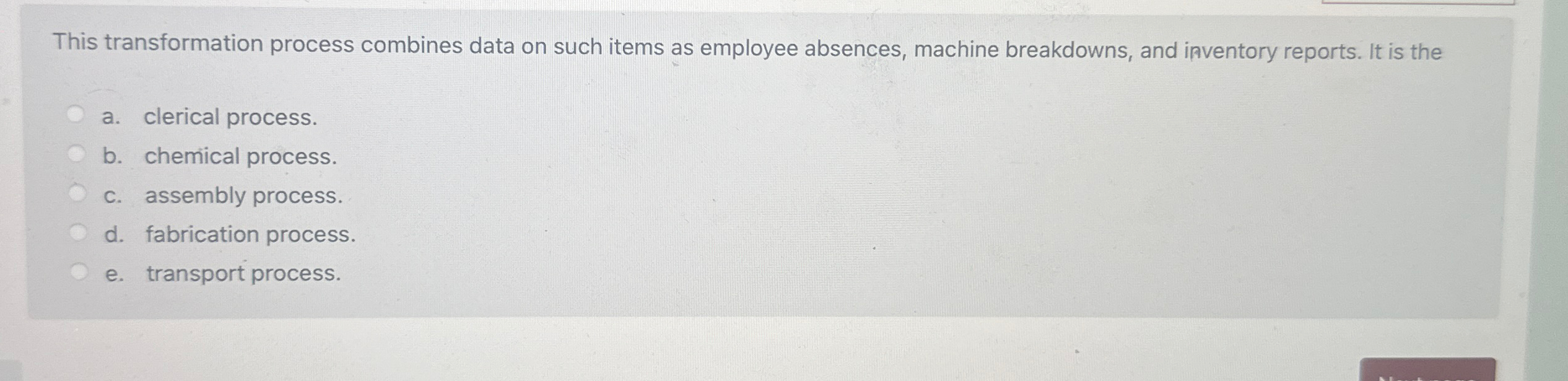  This transformation process combines data on such items as employee absences,