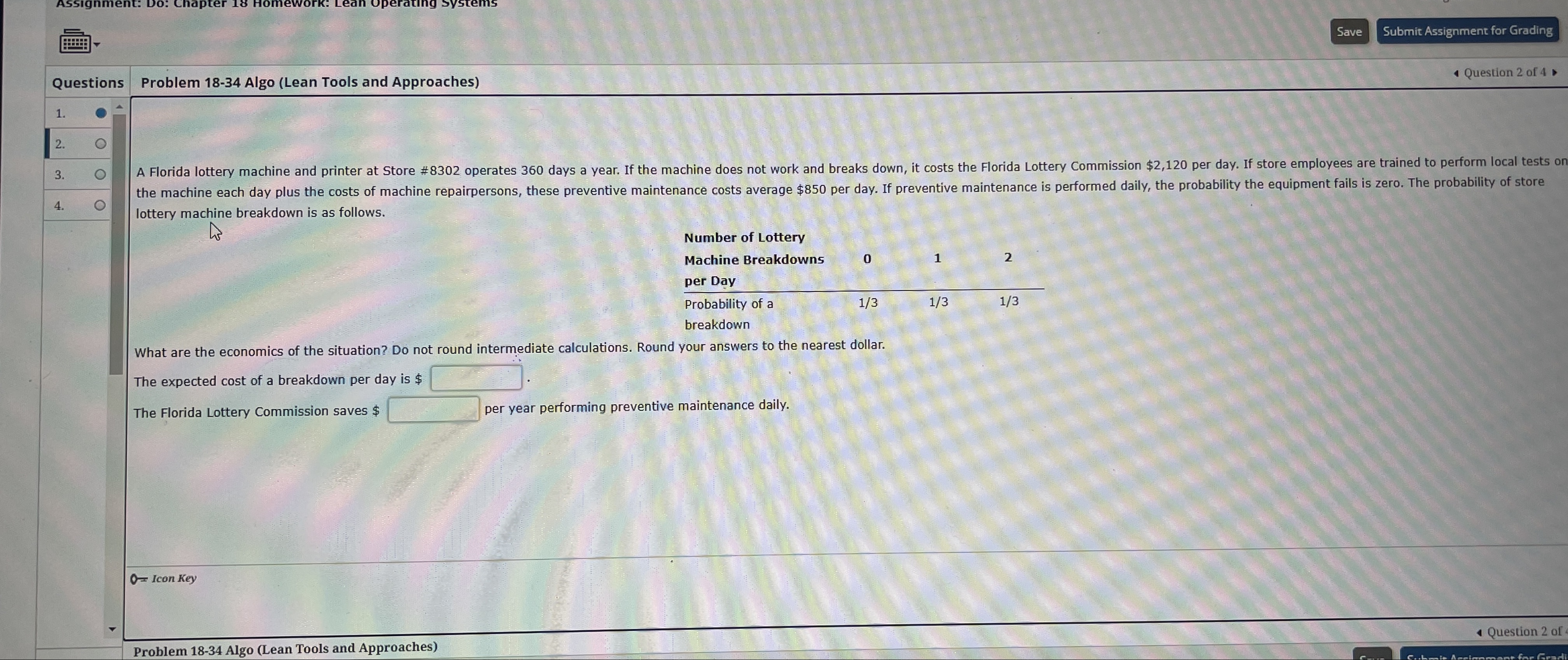  A Florida lottery machine and printer at Store #8302 operates 360