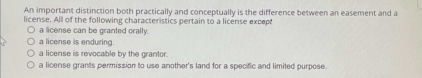 An important distinction both practically and conceptually is the difference between