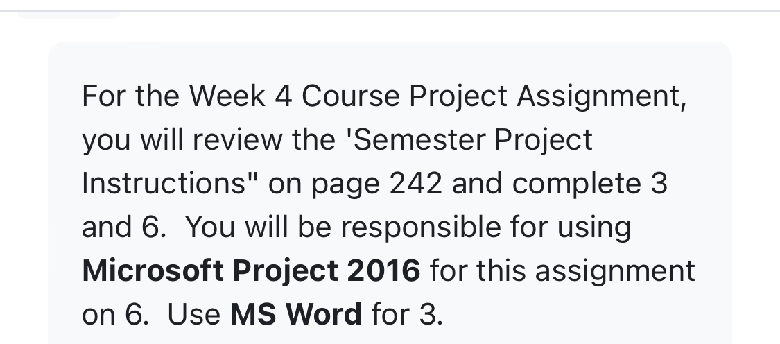  For the Week 4 Course Project Assignment, you will review the