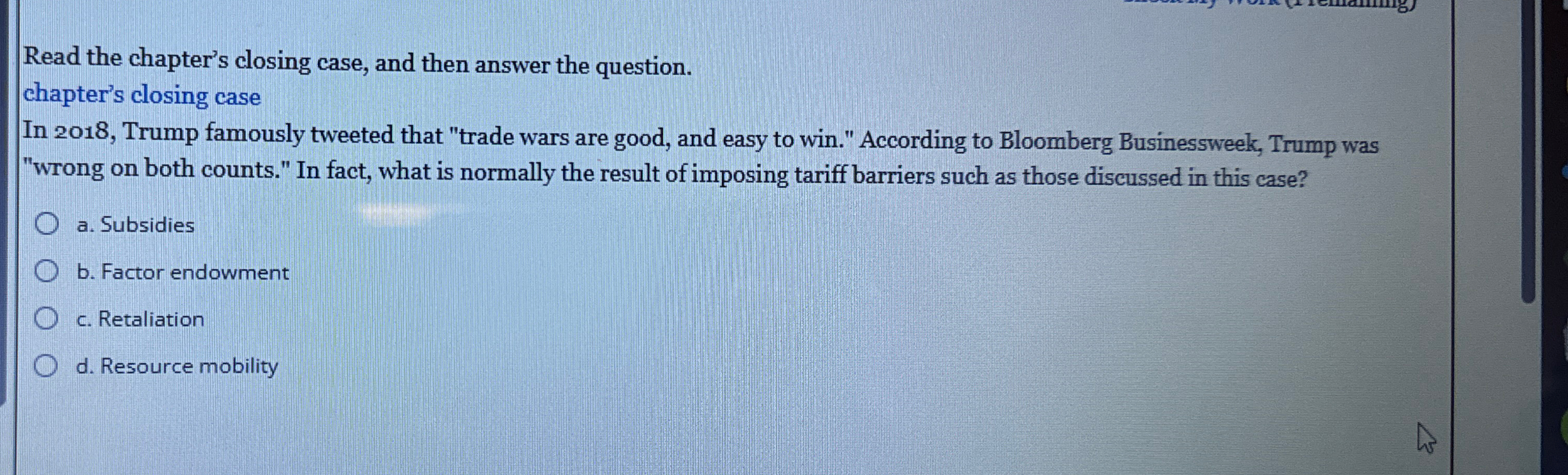  Read the chapter's closing case, and then answer the question. chapter's