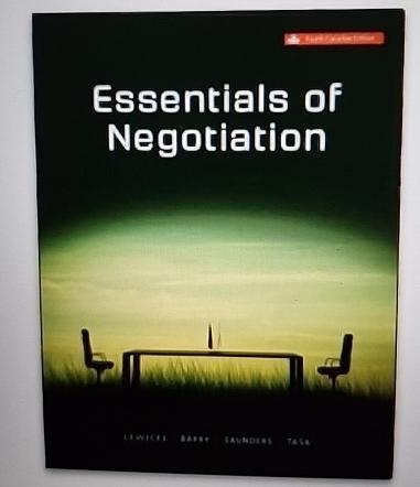  Essentials of Negotiation d. 