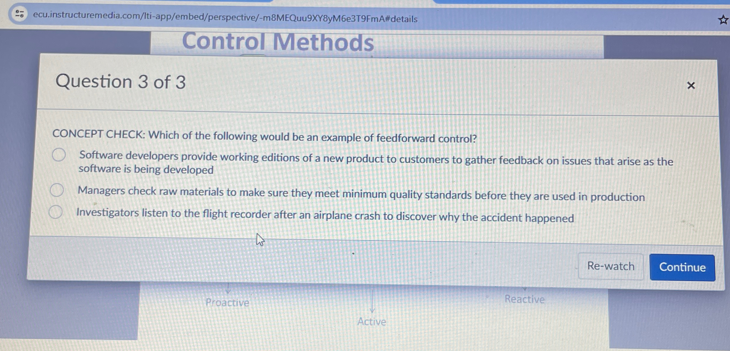  ecu.instructuremedia.com/lti-app/embed/perspective/-m8MEQuu9XY8yM6e3T9FmA#details Control Methods Question 3 of 3 CONCEPT CHECK: Which of