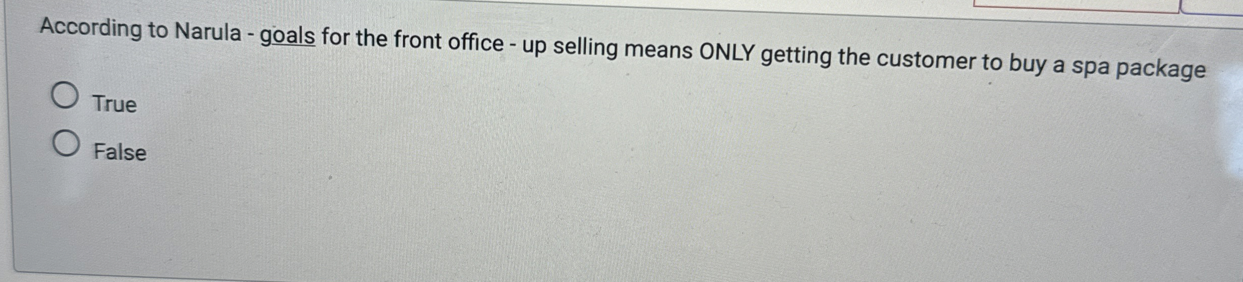  According to Narula - goals for the front office - up