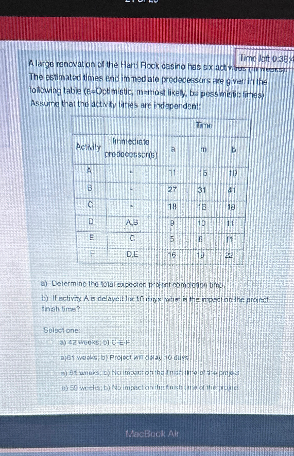  Time left 0:38:4 A large renovation of the Hard Rock casino