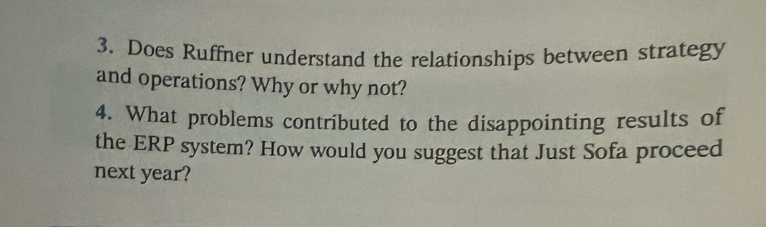  Just ERP Just Sofas (JS) had begun the year full of