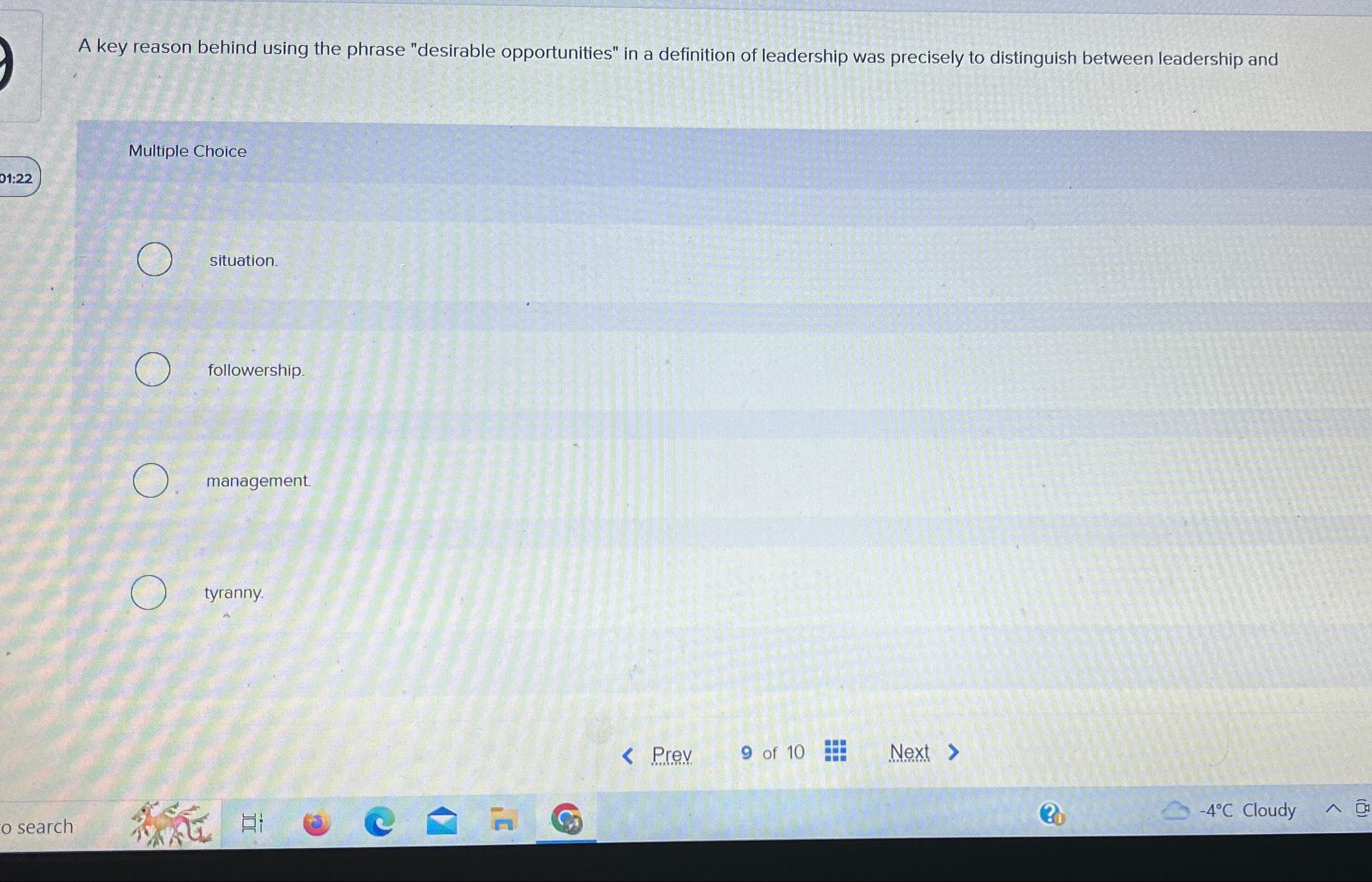  A key reason behind using the phrase "desirable opportunities" in a