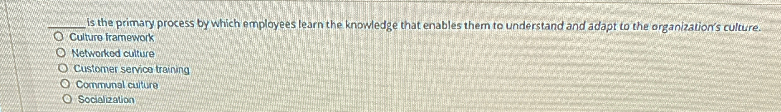  is the primary process by which employees learn the knowledge that