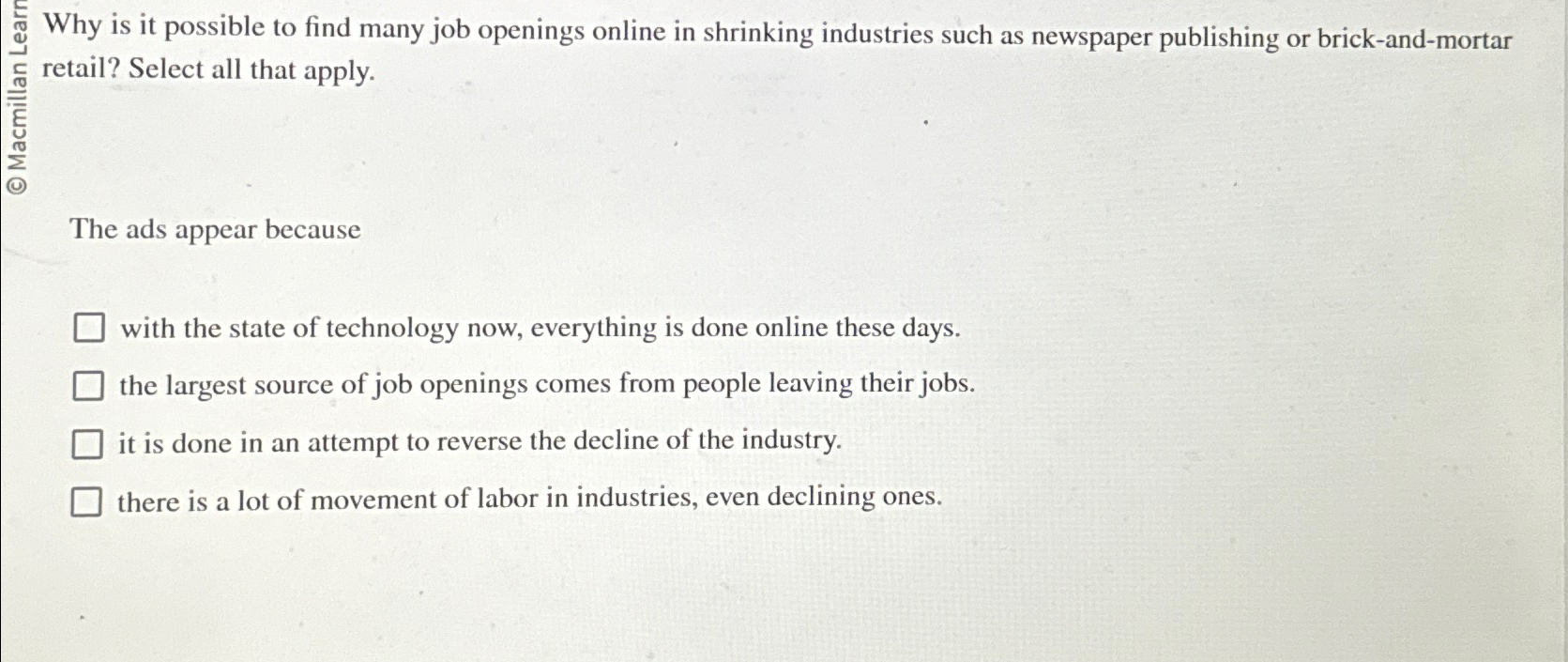  retail? Select all that apply. The ads appear because with the