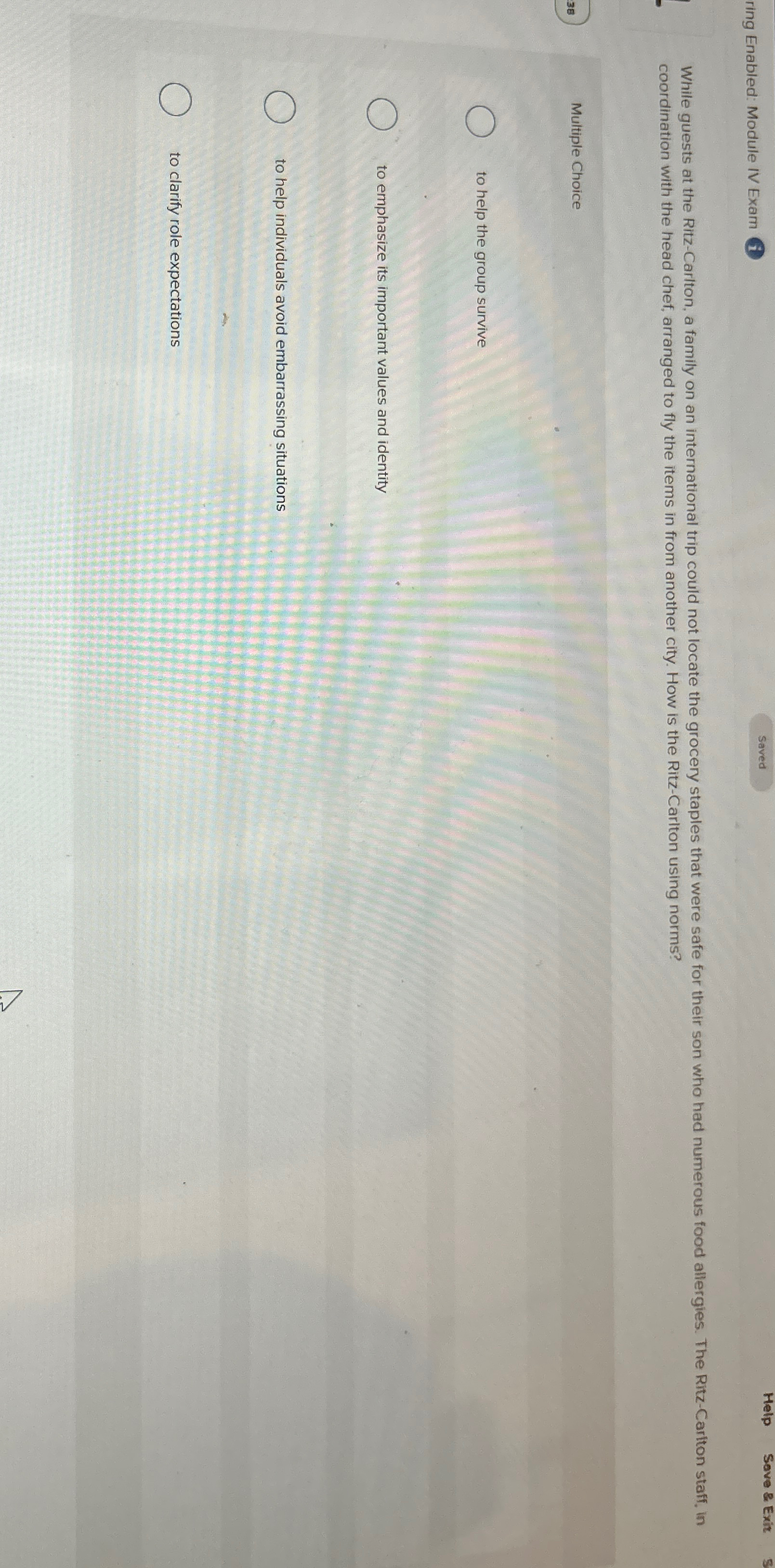 ring Enabled: Module IV Exam Help Sove & Exit coordination with