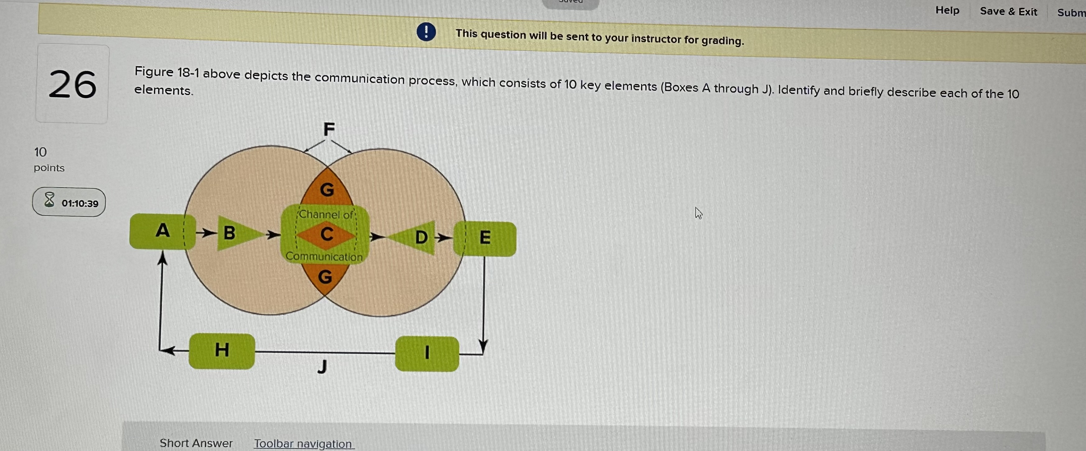  This question will be sent to your instructor for grading. 26