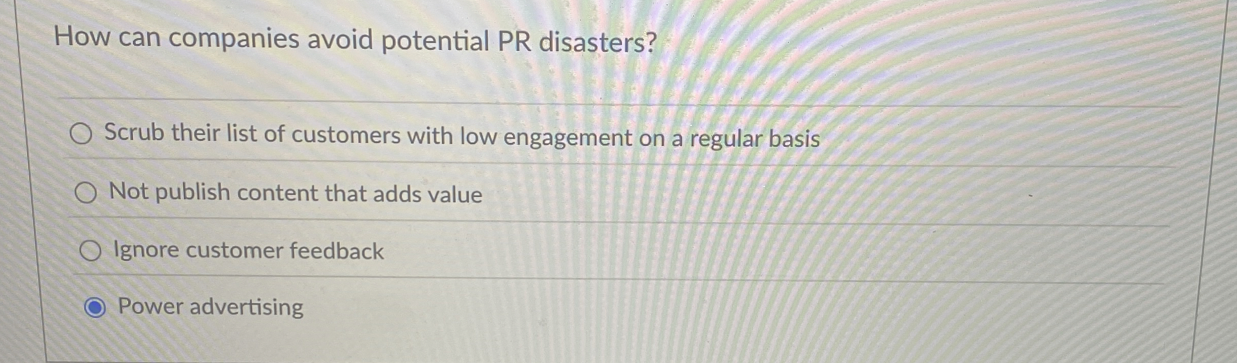  How can companies avoid potential PR disasters? Scrub their list of