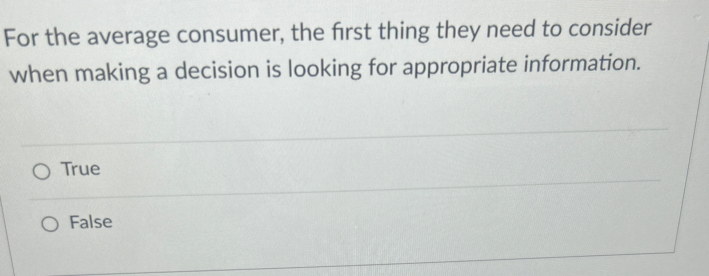  For the average consumer, the first thing they need to consider