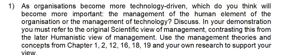  As organisations become more technology-driven, which do you think will become