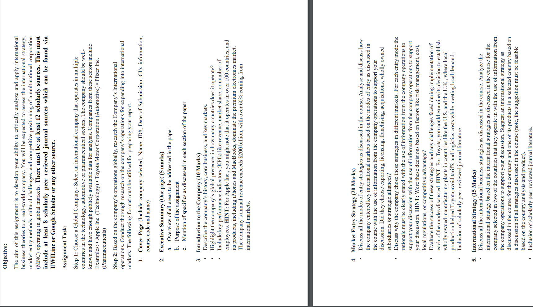  Objective: The aim of this assignment is to develop your ability