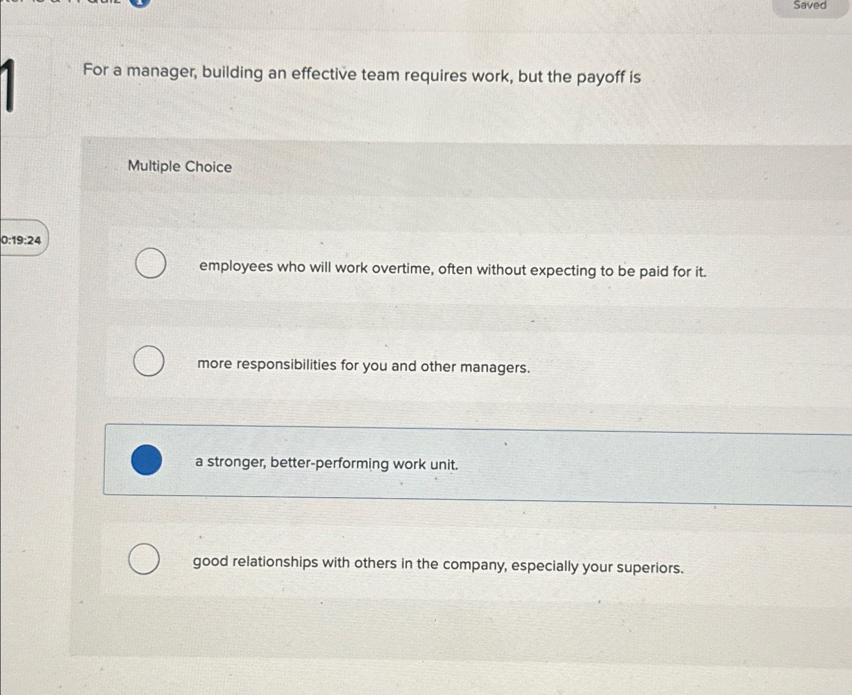  Saved For a manager, building an effective team requires work, but
