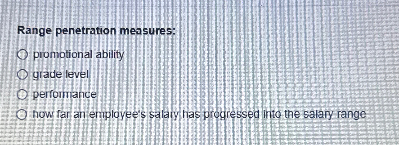  Range penetration measures: promotional ability grade level performance how far an