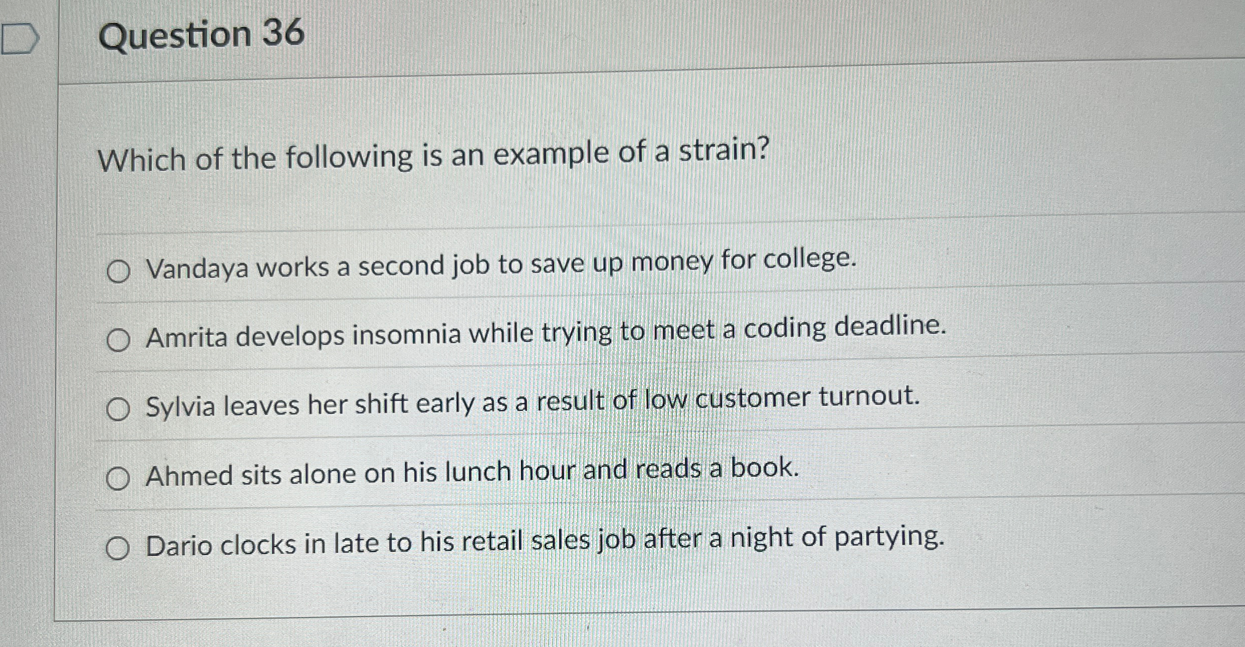  Question 17 Hala has been working as the creative head at