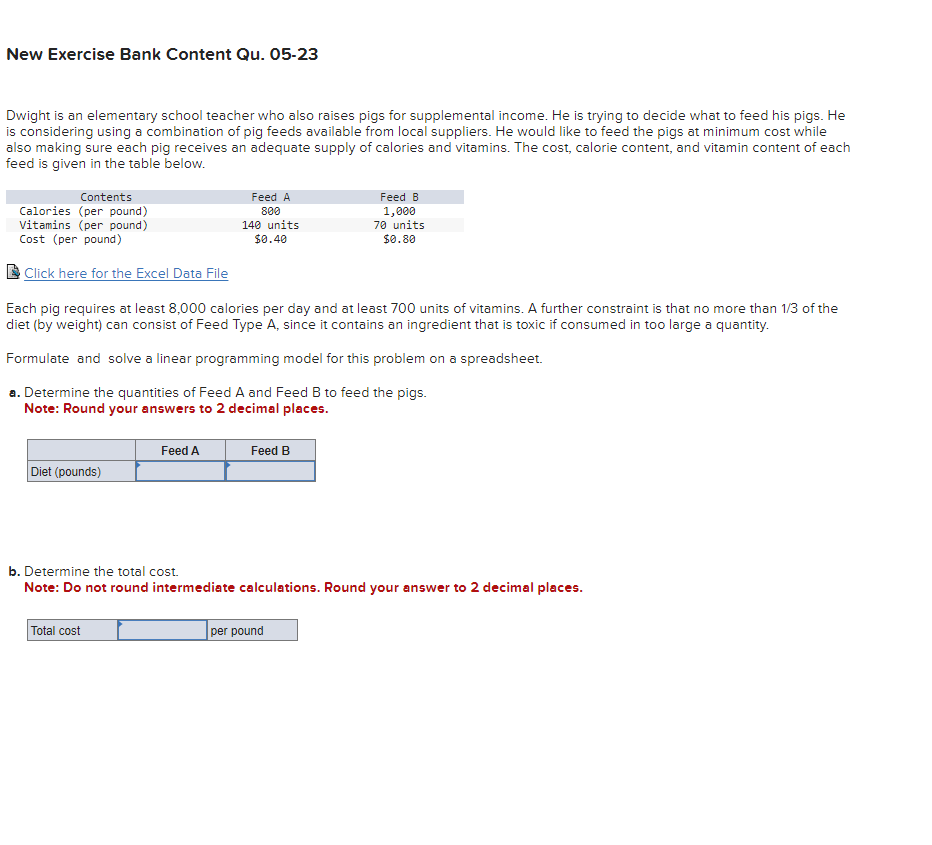  New Exercise Bank Content Qu.05-23 Dwight is an elementary school teacher