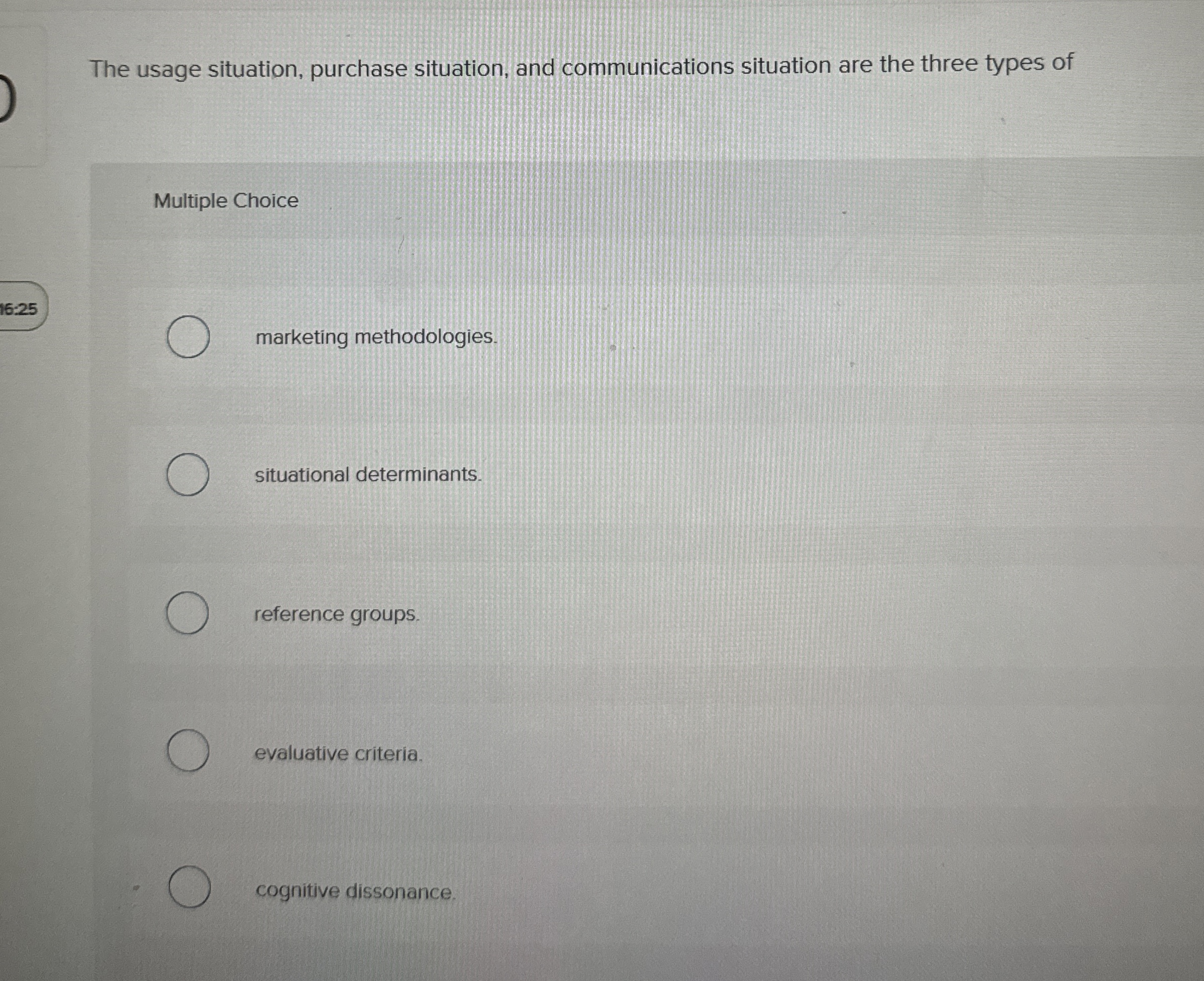 The usage situation, purchase situation, and communications situation are the three