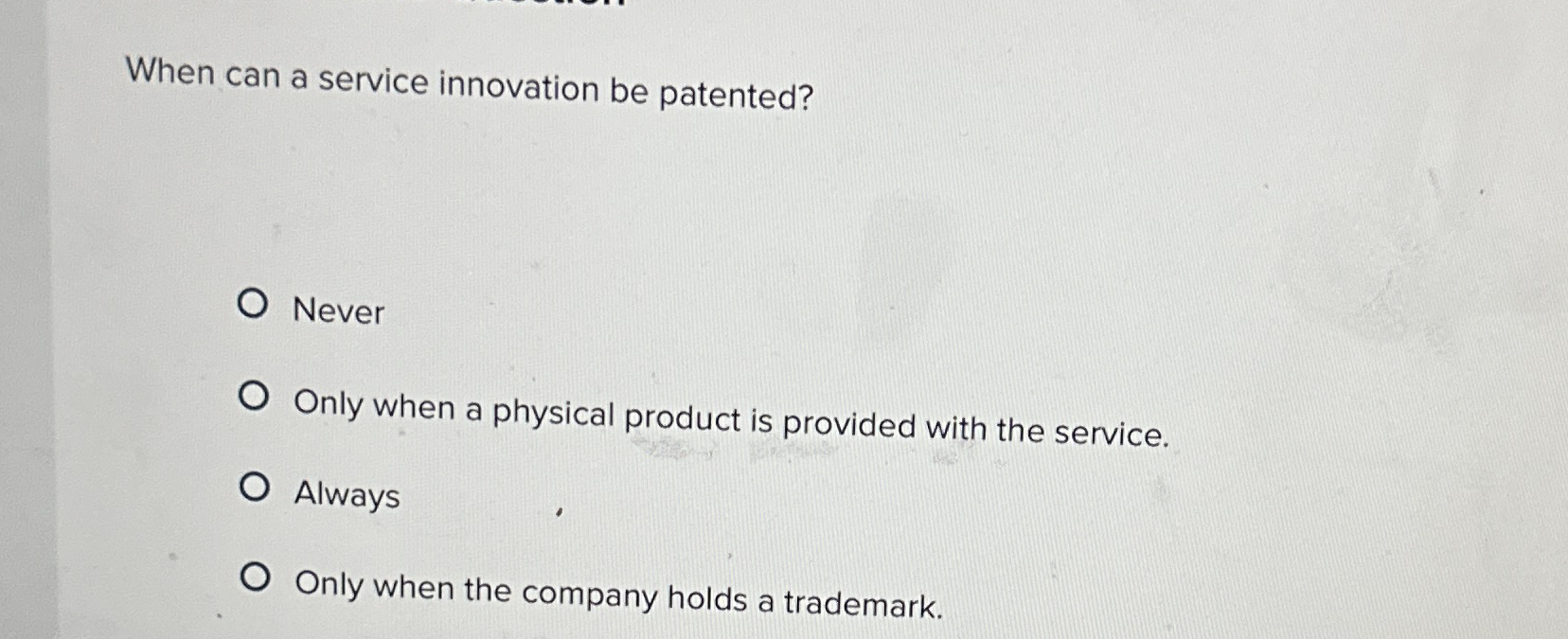  Multiple Choice QuestIon is where the major product is produced or