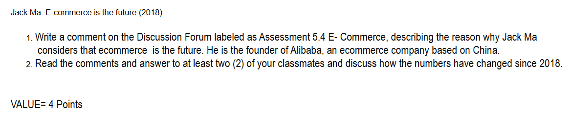  Jack Ma: E-commerce is the future (2018) Write a comment on