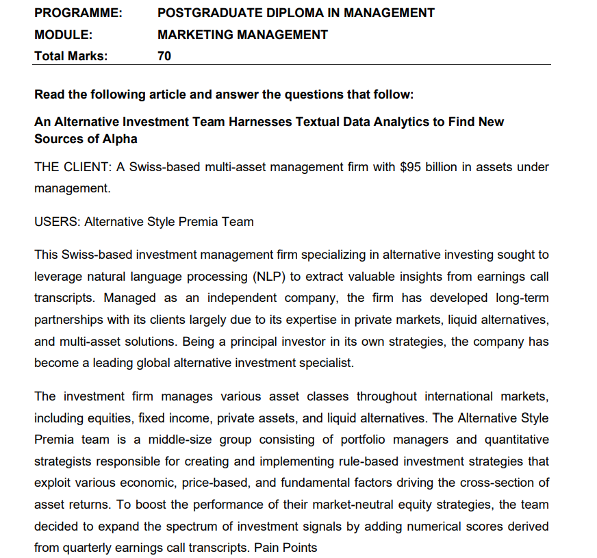  QUESTIONS [40] 1.1 Using relevant research elaborate on what is natural