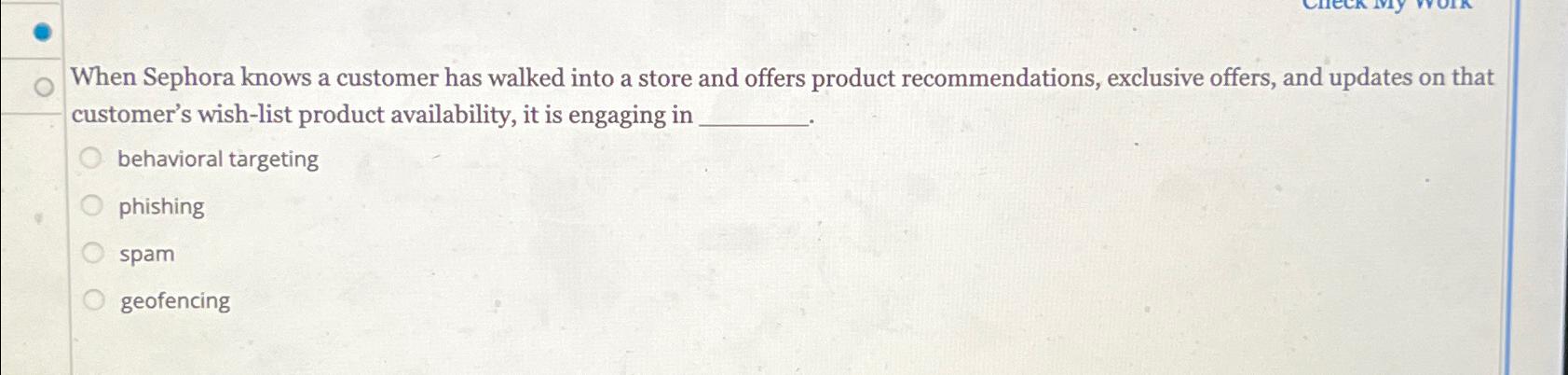  When Sephora knows a customer has walked into a store and