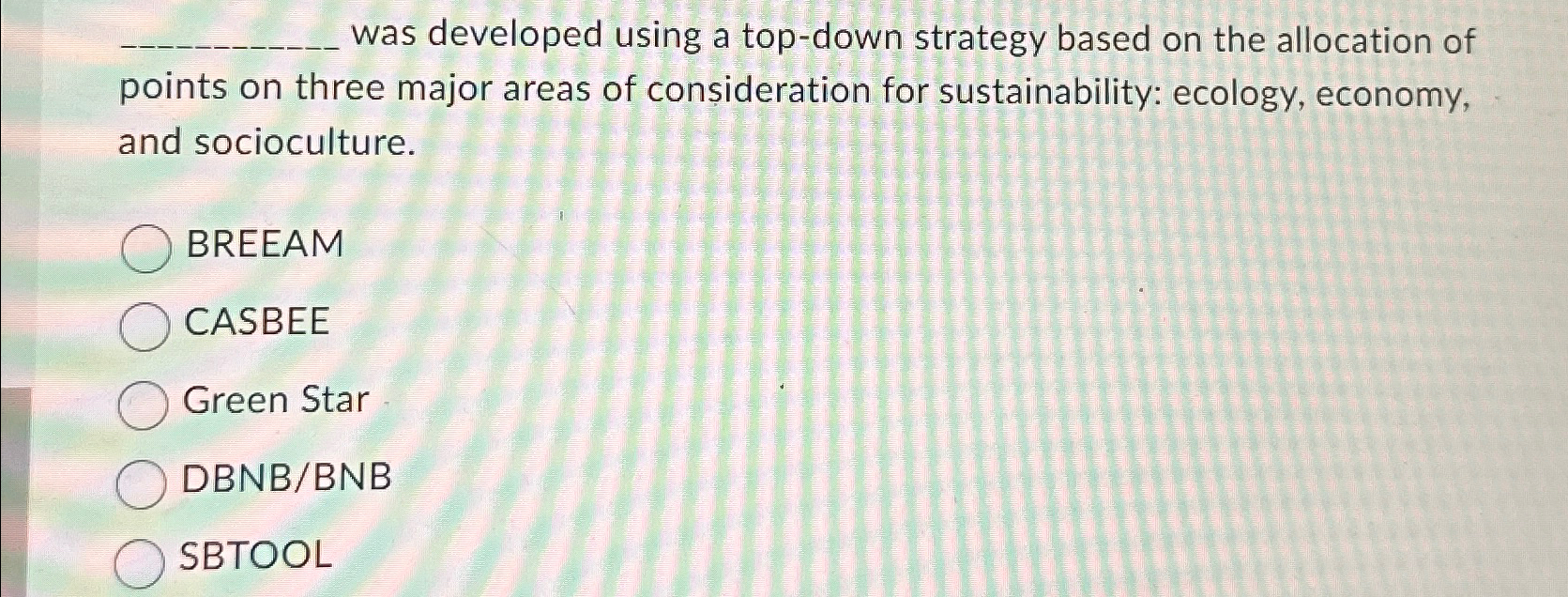  was developed using a top-down strategy based on the allocation of