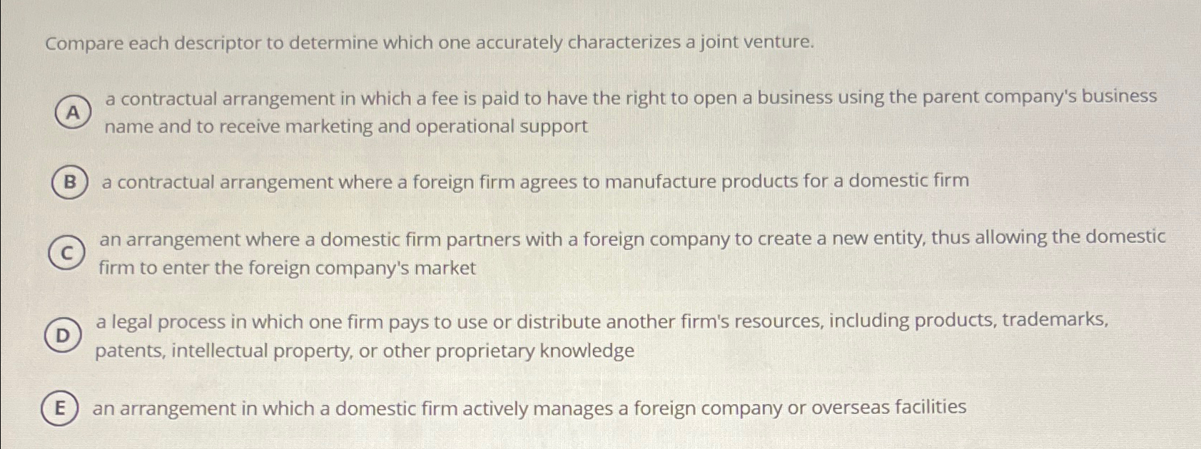  Compare each descriptor to determine which one accurately characterizes a joint