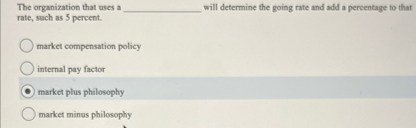 The organization that uses a q, will determine the going rate