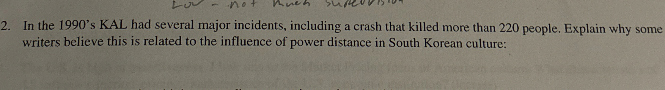  In the 1990's KAL had several major incidents, including a crash
