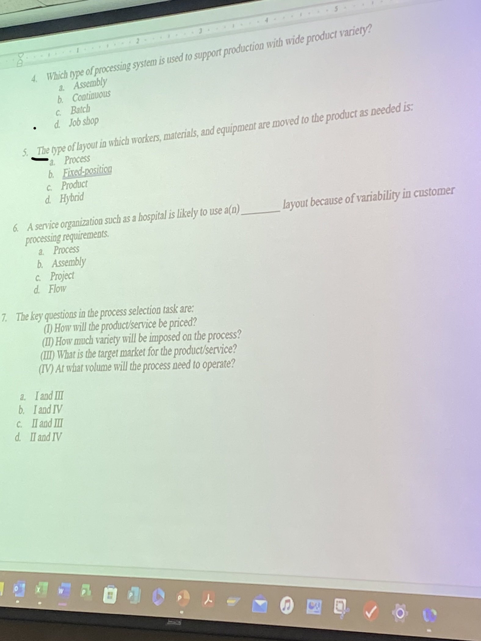  Which type of processing system is used to support production with