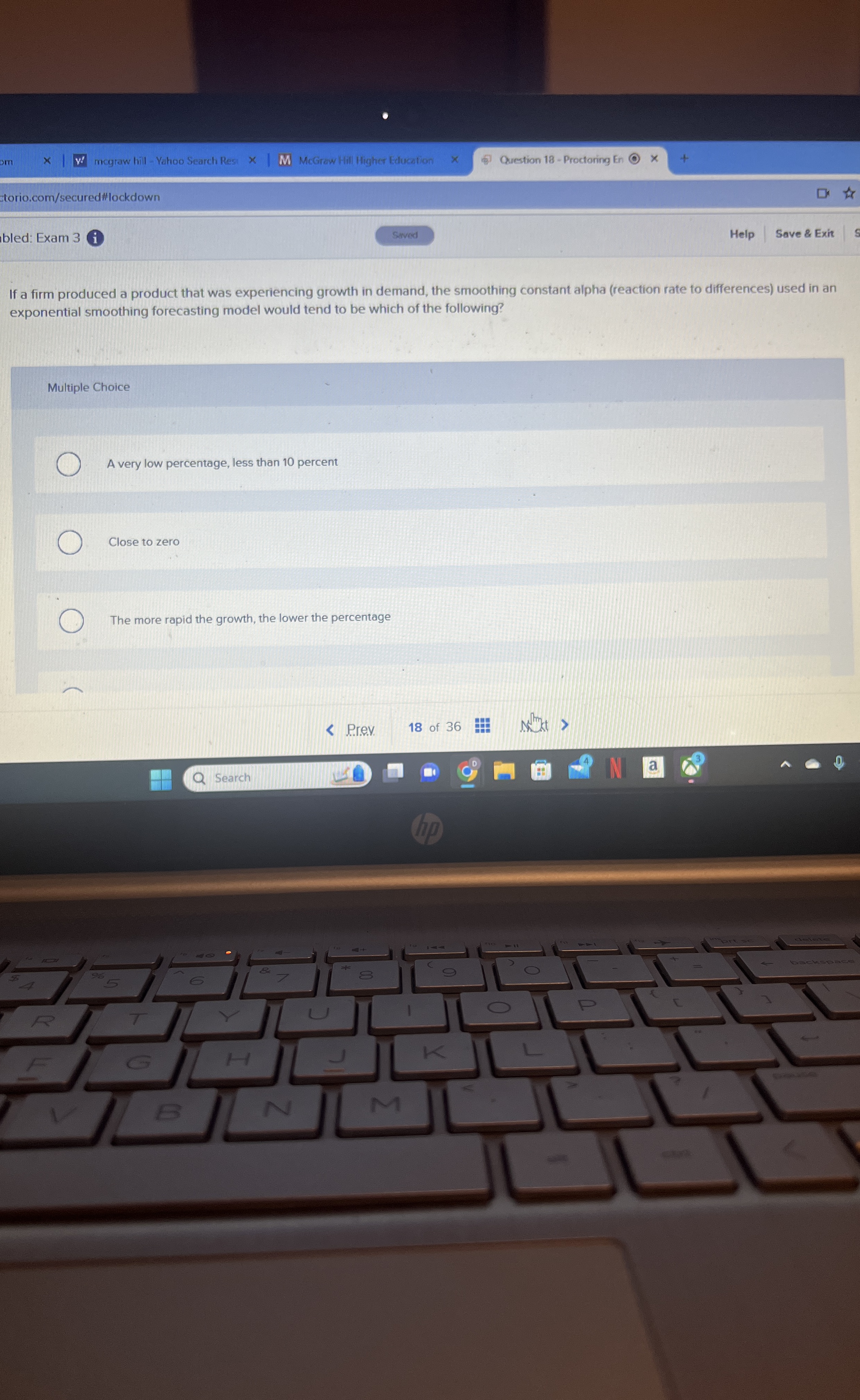  torio.com/secured#lockdown bled: Exam 3 i Help Save & Exit If a