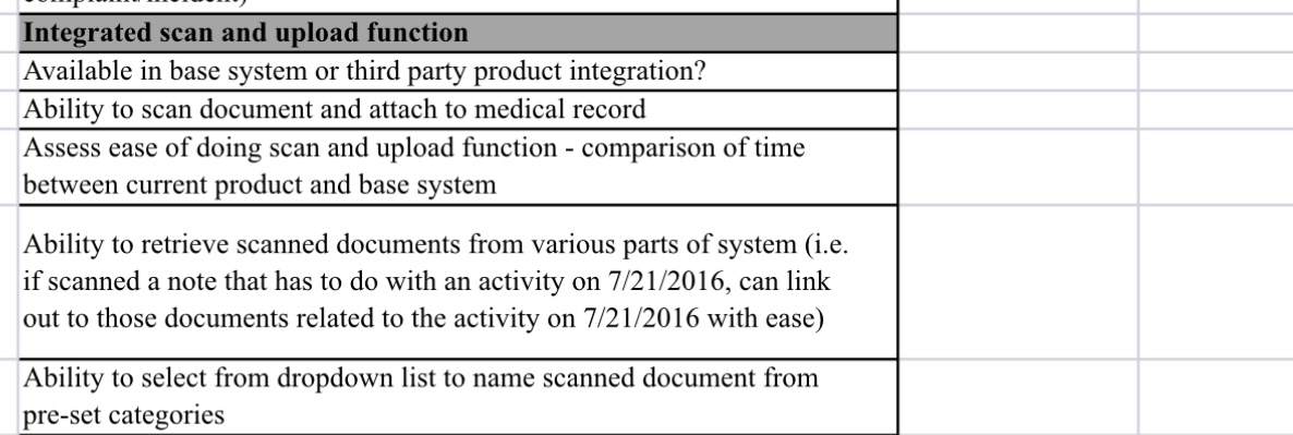  EHR Checklist - Answer Yes or No in the box 