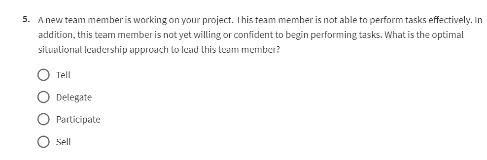  A new team member is working on your project. This team