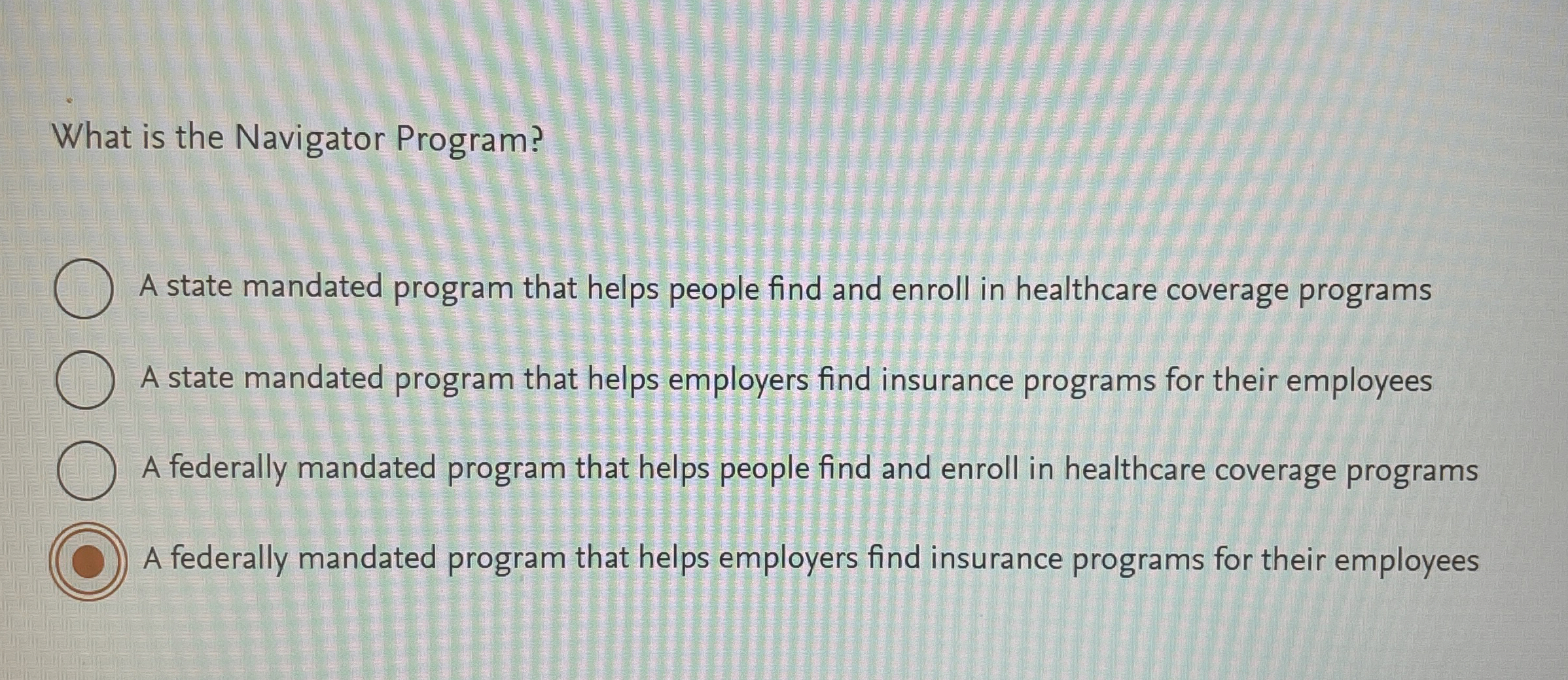  What is the Navigator Program? A state mandated program that helps